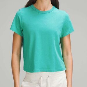 Lululemon Classic Fit Cotton-Blend Tshirt in Kelly Green RARE size 8